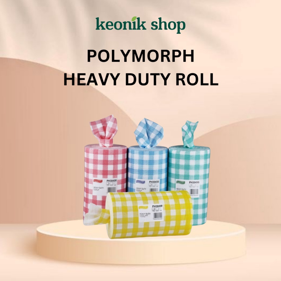 Sekarang Dikirim  LAP KAIN POLYMORPH HEAVY DUTY ROLL Lap Serbaguna