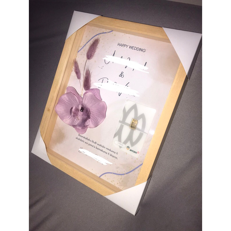 Kado Nikahan / Ulang tahun / Lahiran (Frame Logam Mulia)