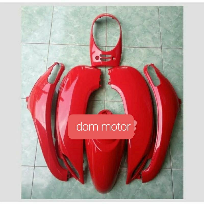 COVER BODY HALUS HONDA SCOOPY FI 2013_2016 WARNA MERAH