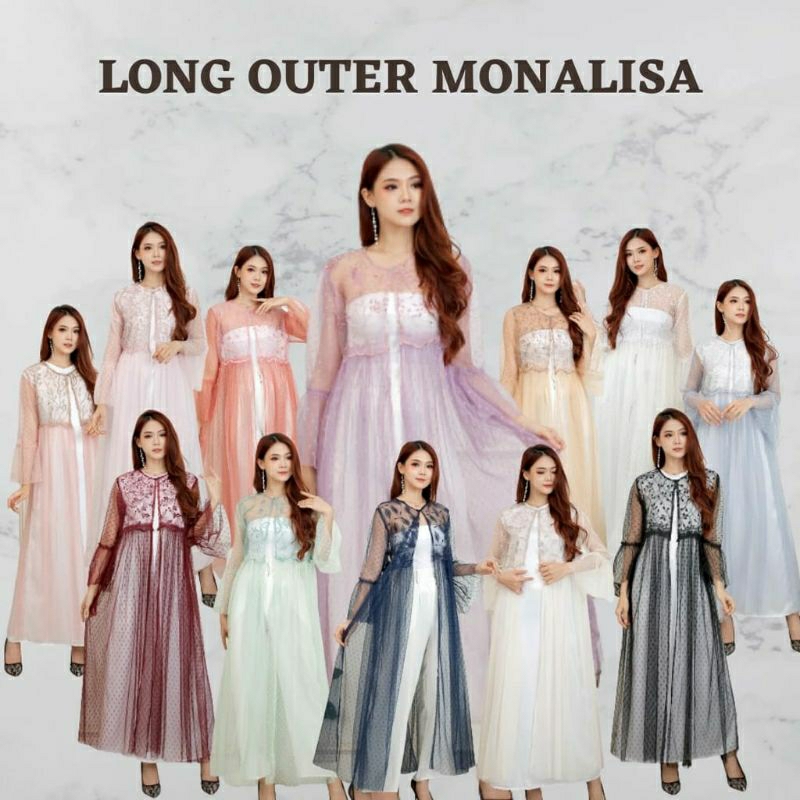 	 NEW OUTER KARDIGAN MONALISA / KARDIGAN TILLE / BAJU KONDANGAN / ATASAN KEBAYA /	