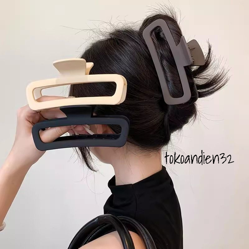 JEPIT RAMBUT FRISKA KOREA 12 CM DOFF MODEL KOTAK PANJANG FASHION / JEPITAN JEDAI SALON MATTE DOFF KO