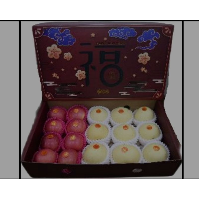 

giftpack exclusive maroon Apple pear Imlek 2024