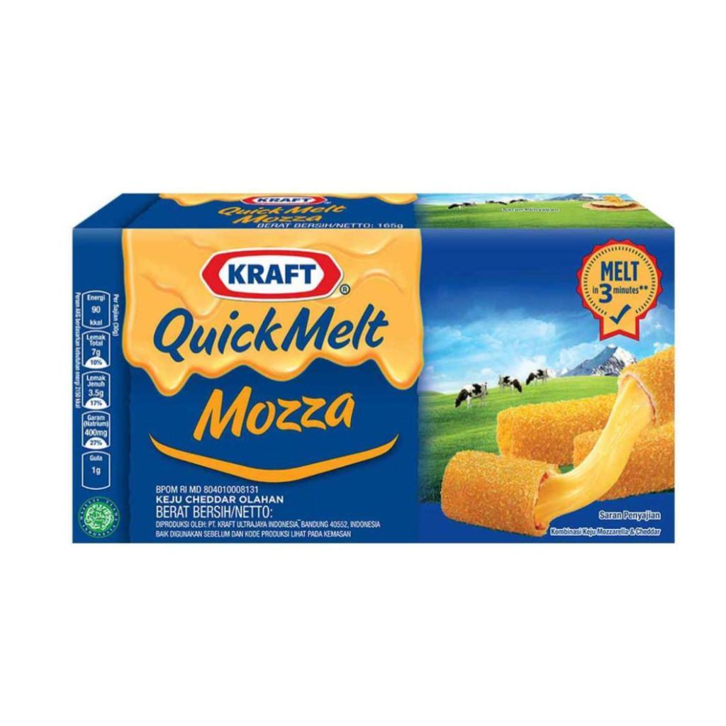 

Kraft Quick Melt Mozza Cheese, Solusi masak simple, anti gagal 150g