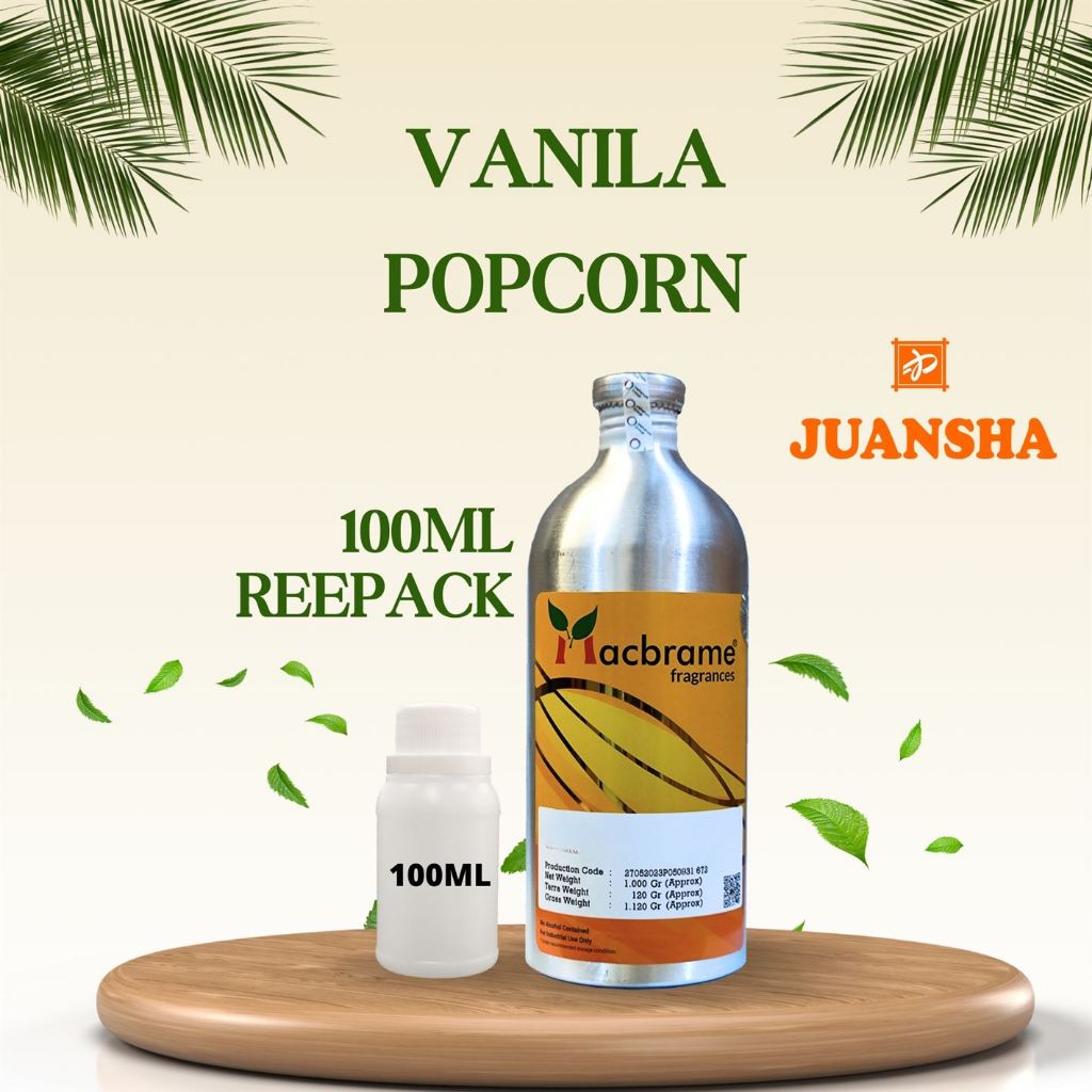 BIBIT PARFUM MURNI||VANILA POPCORN||MACBRAME||REPACK