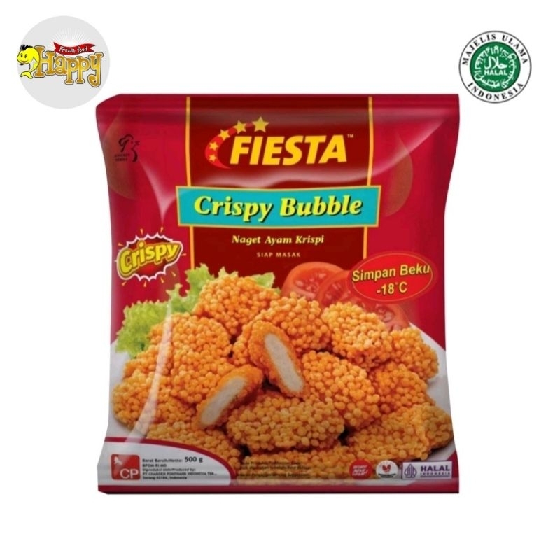 

Fiesta Crispy Bubble Nugget Ayam Crispy Beku 500g dan 400g