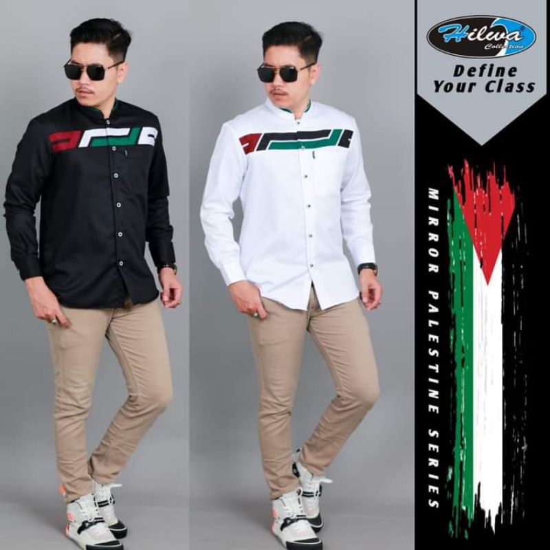 GUS AZMI COD BAJU KOKO PALESTINE TERBARU SERAGAM HADROH SYUBANUL MUSLIMIN KOKO AZZAHIR KOKO PRIA