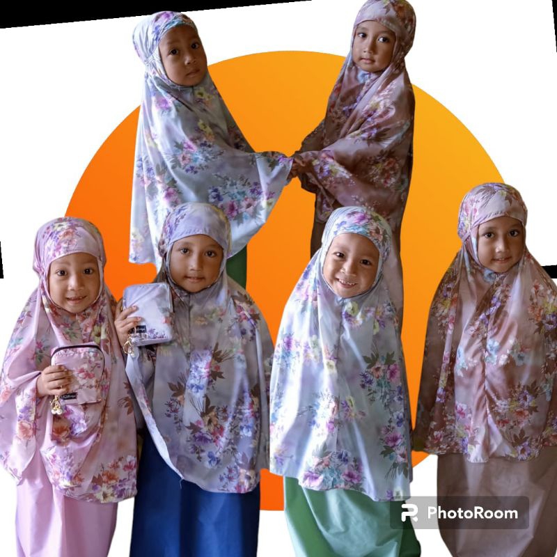 Mukena Anak Mukena Parasut Korea Pakaian Muslim Anak Mukena Anak 1,2 sampai 3 tahun