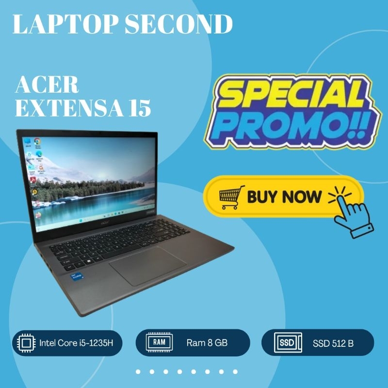 Laptop Acer Core i5 gen 12 Ram 8 GB