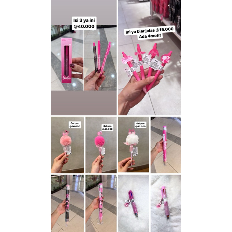 

Pulpen Barbie | Gel pen Barbie | Miniso x barbie | Pulpen 6 warna Barbie Miniso | pensil Jumbo Barbie