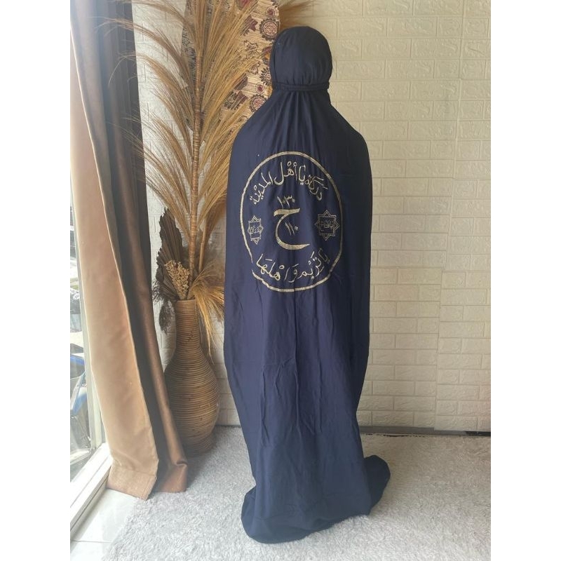 mukenah terusan darkah depan belakang/ mukenah terusan tarim hadramaut /mukenah terusan bordir canti