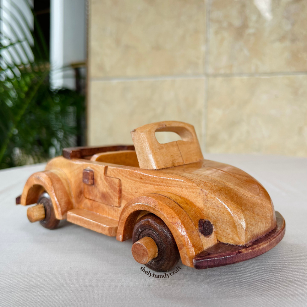 Miniatur Mobil VW Buka Kayu