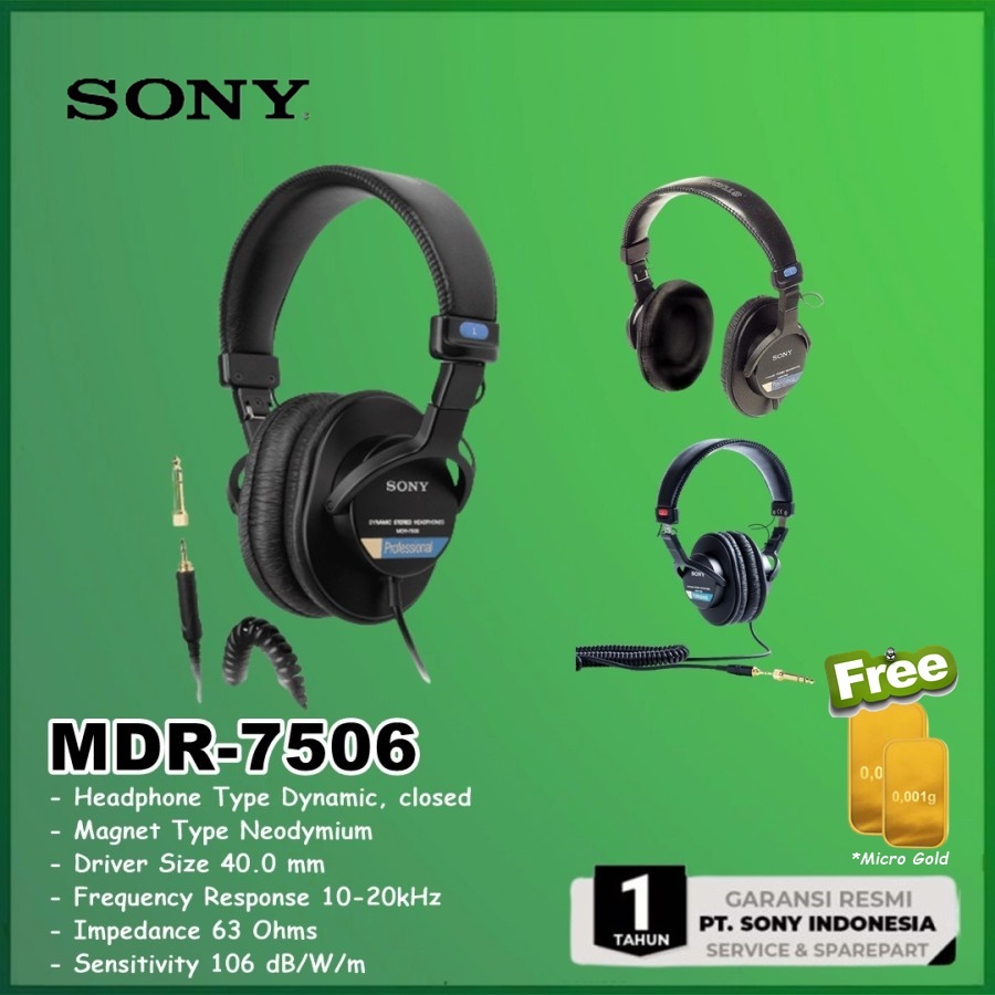Sony MDR-7506 MDR7506 MDR 7506 Stereo Professional Headphones Headset
