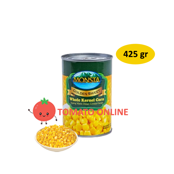 

Monsta / Whole Kernel Corn Jagung Butir Manis Utuh Kaleng / 425gr gram