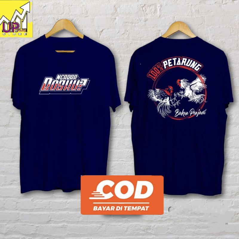 Kaos PETARUNG AYAM NGABAR BOSKU //baju Kaos Ayam Petarung// baju komunitas AYAM PETARUNG//KAOS BIG Z