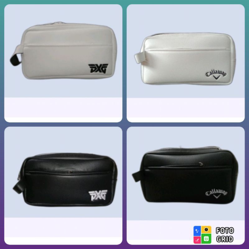 BestPromo Handbag Tas Bola Golf Sintetis Kulit Jeruk