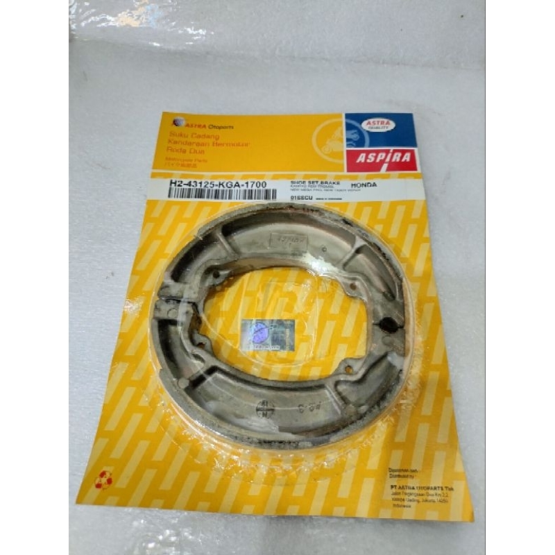 Kampas Rem Belakang KGA ASPIRA ORIGINAL MEGA PRO VERZA