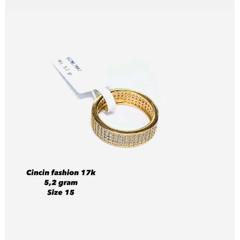 cincin emas fashion 750%17/18k