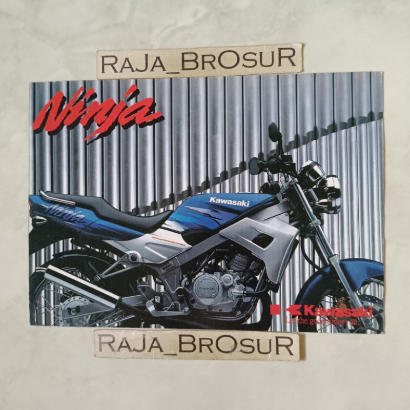 Poster brosur katalog leaflet jadul lawas Kawasaki Ninja Kis 1996-1997