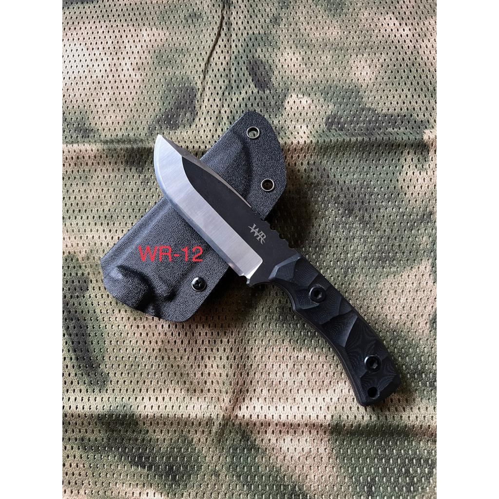 BACA DESKRIPSI / PISAU TACTICAL KYDEX WR12 CUSTOM LASER / PISAU WR TACTICAL OUTDOOR + HOLSTER DAN