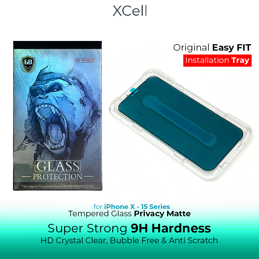 [PRIVACY MATTE] Super Strong 9H Hardness Tempered Glass - Gorilla Glass for iPhone