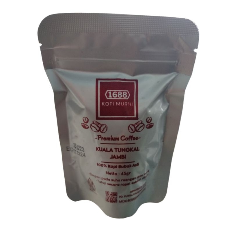 

Kopi Bubuk 1688 Kuala Tungkal Jambi 45 Gram