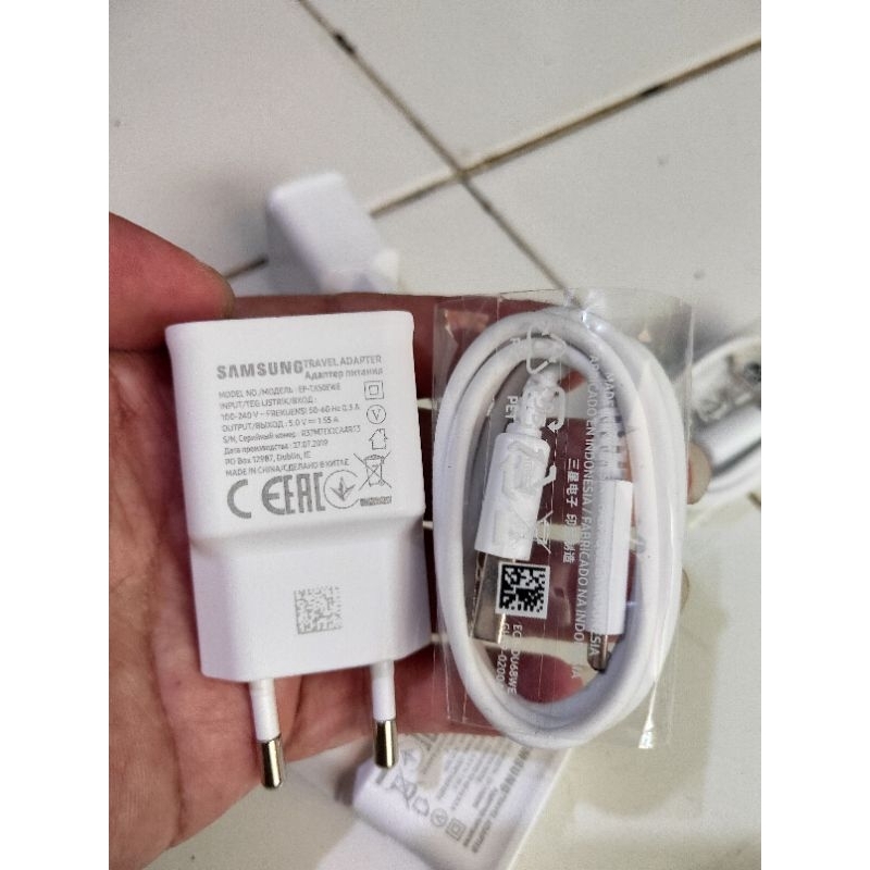 Charger Samsung Micro Original 100% SEIN Copotan Bawaan HP J7 J8 Prime Core