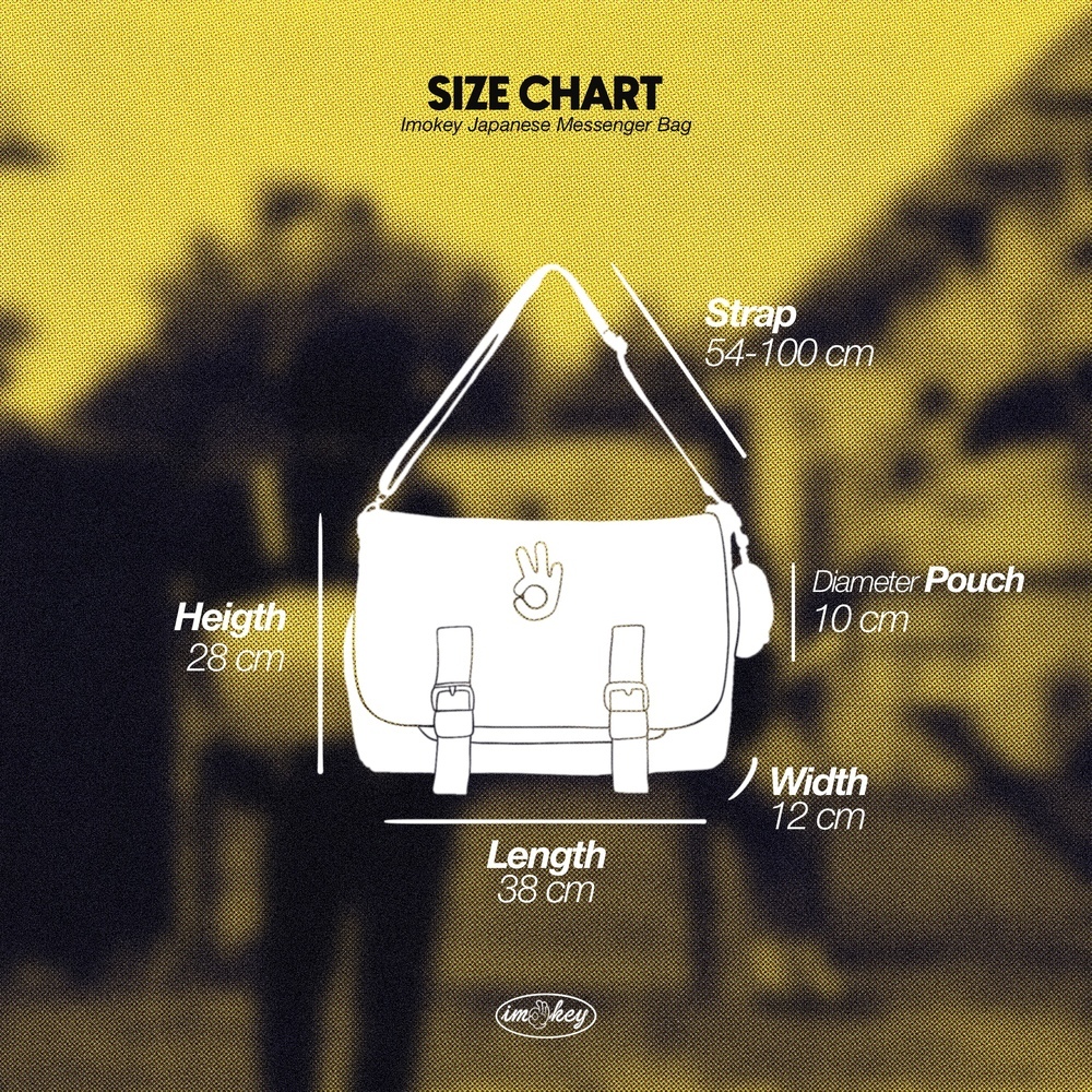 BestPromo Imokey Taiga Messenger Bag - Slingbag - Backpack