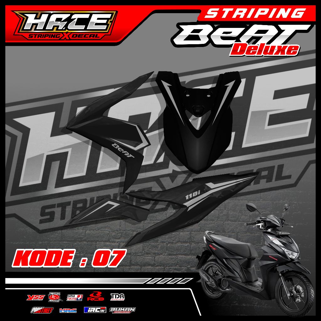 07 STICKER CUTTING BEAT DELUXE - STICKER STRIPING CUTTING BEAT DELUXE SIMPLE GRAFIK