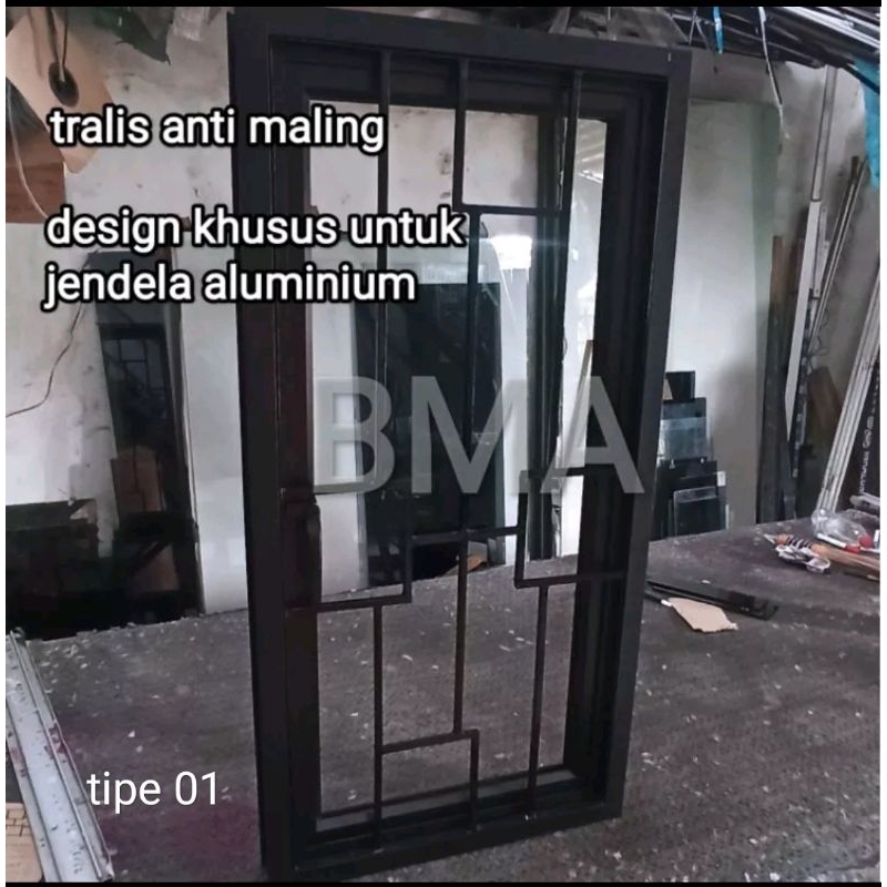 teralis anti maling jendela aluminium tralis