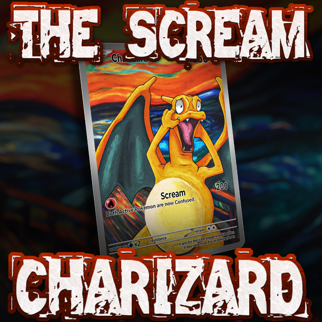 KARTU POKEMON TCG HOLOGRAM SPECIAL THE SCREAM JAPANESE - CHARIZARD