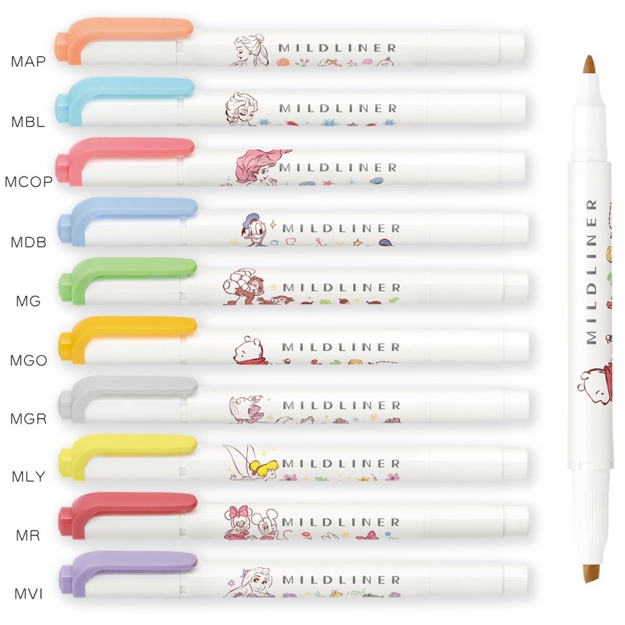 

D3W! Zebra Mildliner Disney Princess Highlighter Kertas Limited Edition