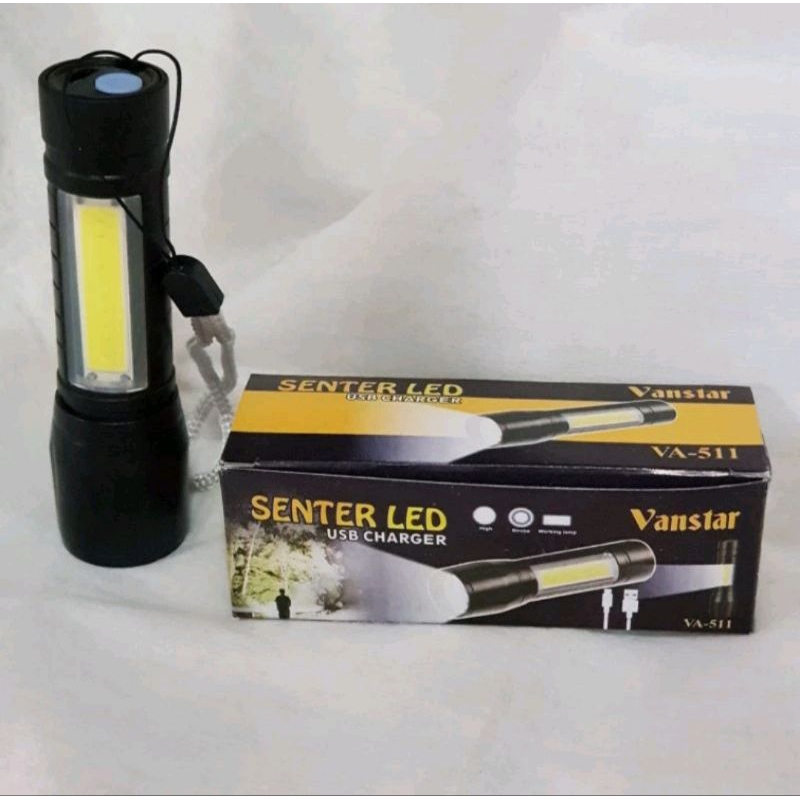 senter led usb charger