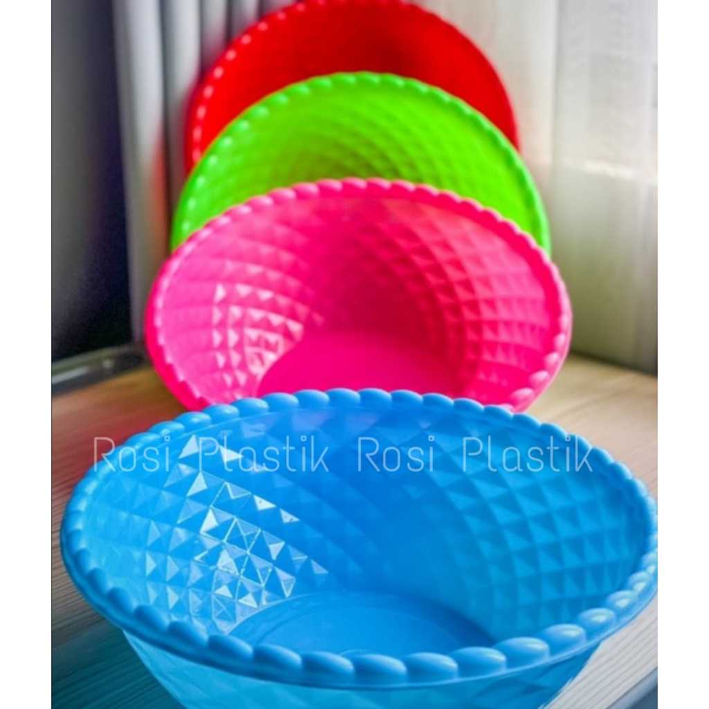 Musangjantan112 Baskom Nasi Hajatan Isi 12 Pcs (1 Lusin) / Besek Ceting Plastik / Waskom Wakul Nasi