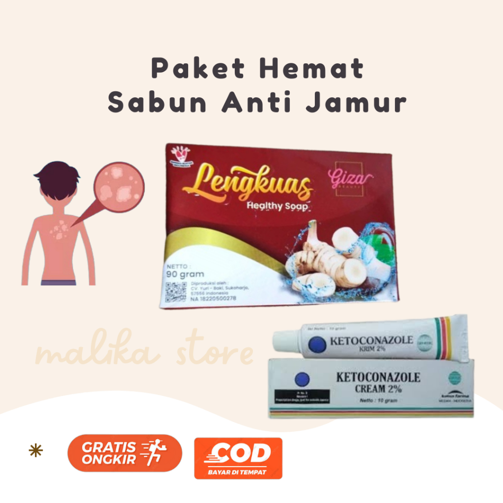 PAKET HEMAT OBAT ANTI PANU SABUN LENGKUAS, ANTI JAMUR, SABUN GIZA ANTI PANU, SABUN PANU BADAN PENGHI