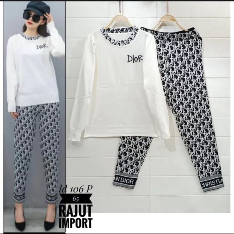 SETELAN RAJUT DIORA IMPORT#SET CELANA RAJUT#SET RAJUT BANGKOK#SET RAJUT KANSUAL