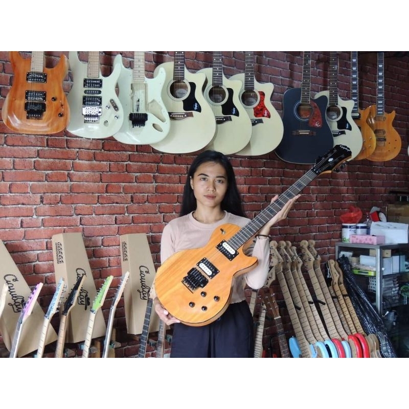 GITAR LISTRIK EPIPHONE LESPAUL NATURAL UPDOWN