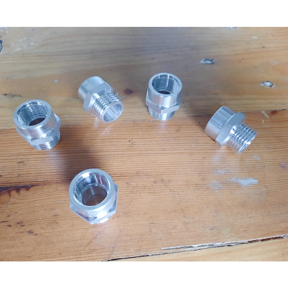 Adaptor Tabung Spray Gun M14 x M16 Nepel M14x1 ke M16x15