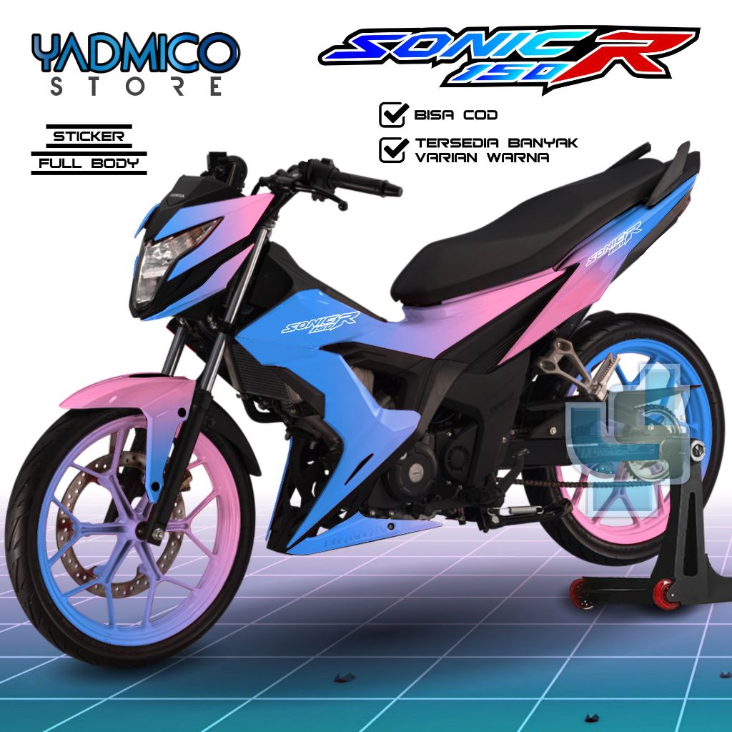 Decal Sonic 150R Full Body - Stiker Sonic 150R Full Body - Decal Hologram Sonic 150R Variasi - Strip