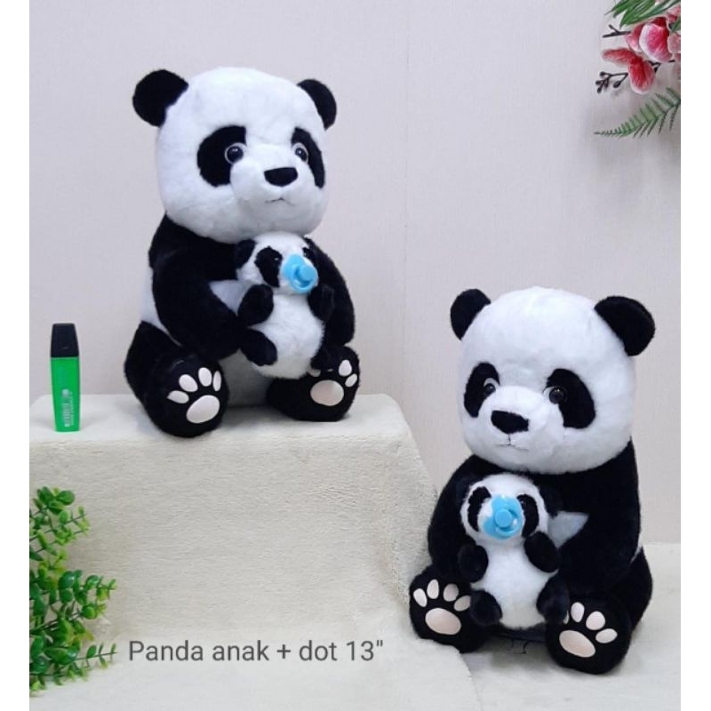 Boneka Panda + Anak/Boneka Panda Gendong Anak