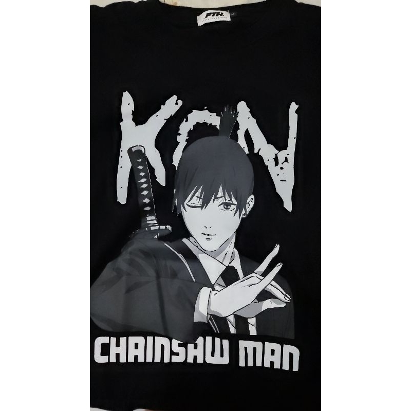 TSHIRT CHAINSAW MAN X FAITH INDUSTRIES SIZE L (TSHIRT ONLY)