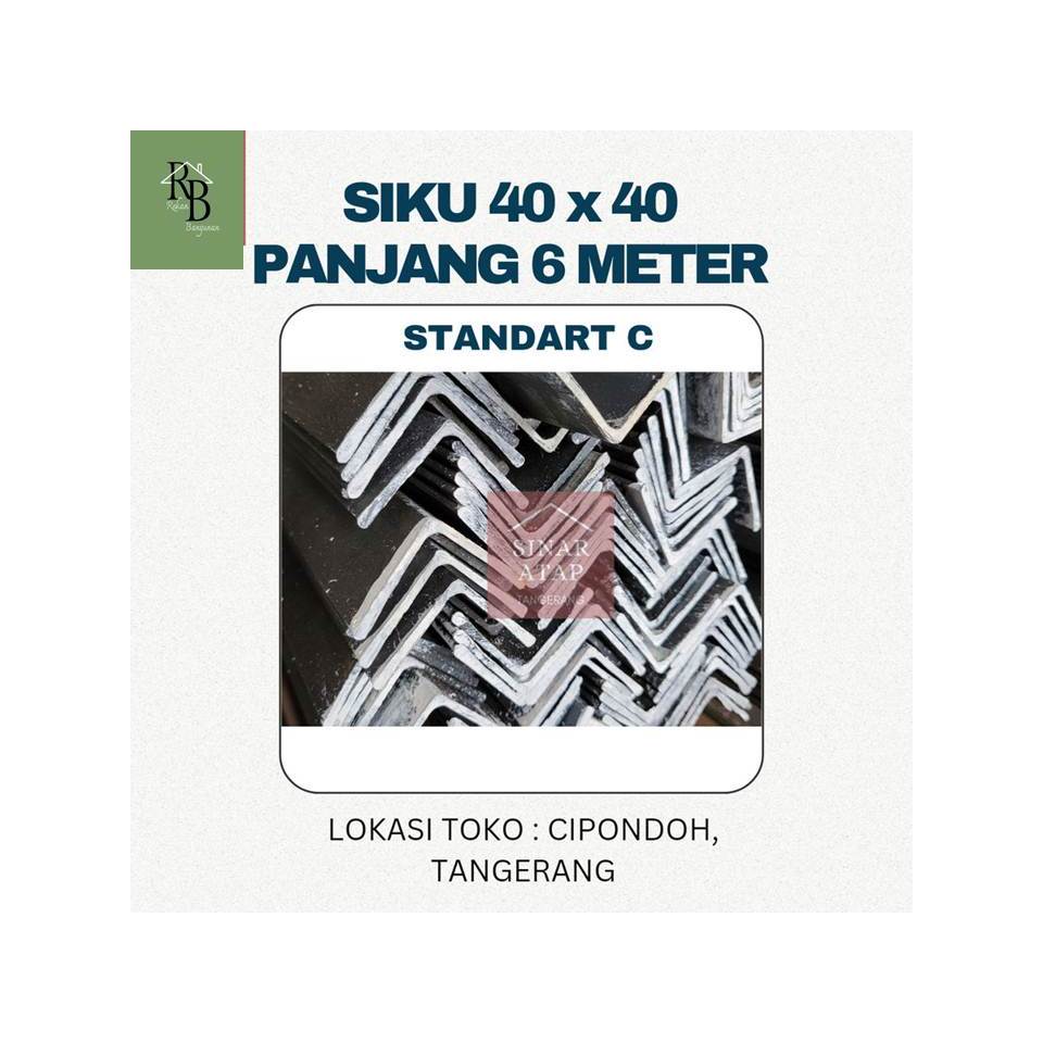 BESI SIKU 4x4 panjang 6 M standart C