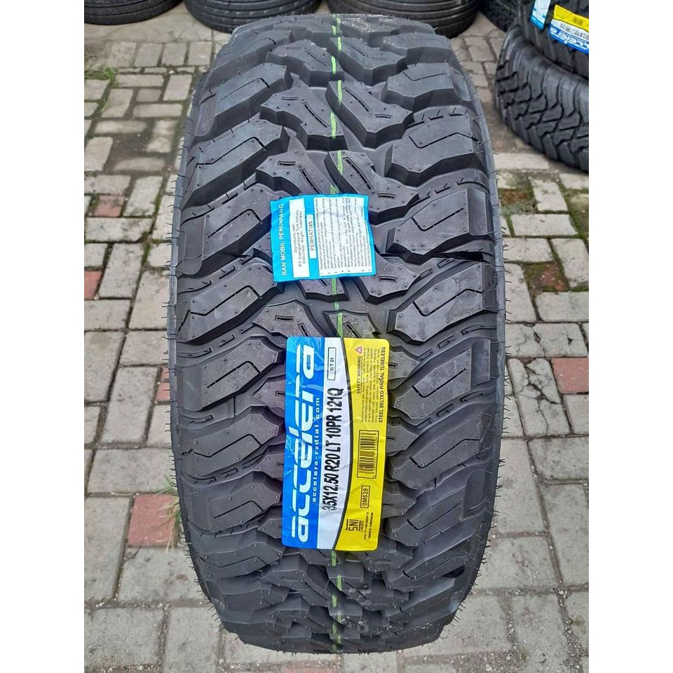 Ban mobil offroad merek accelera M/T ukuran 35X12,5 R20