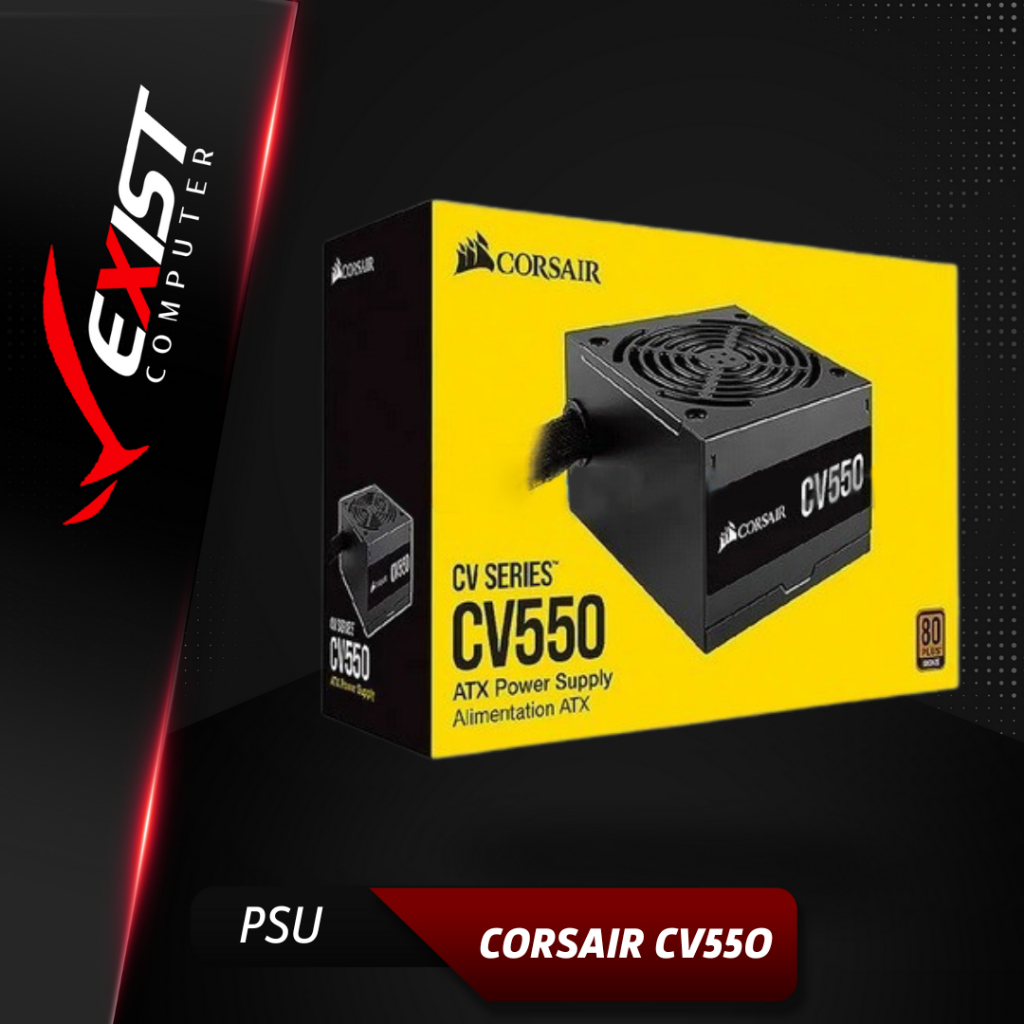 PSU Corsair CV Series CV550 550W CV 550 _ 80 Plus Bronze _ Flat Cables