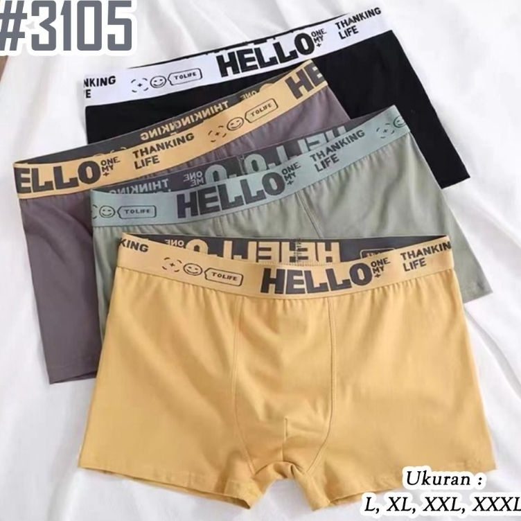 Paling Irit  celana dalam boxer pria HELLO  cd boxer pria dewasa  cd cowok import