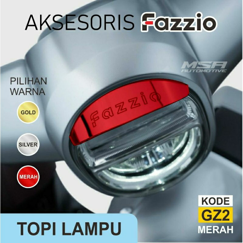 topi lampu yamaha fazzio aksesoris topi lmapu fazzio garnish motor fazzio