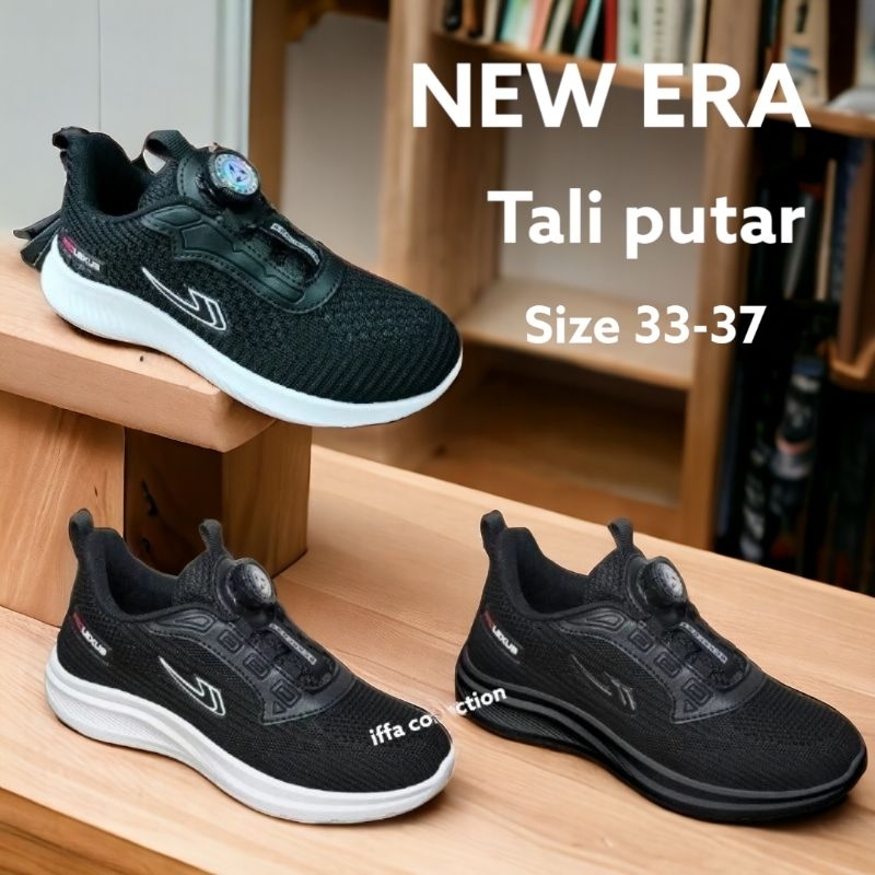 sepatu sekolah new era terbaru tali putar
