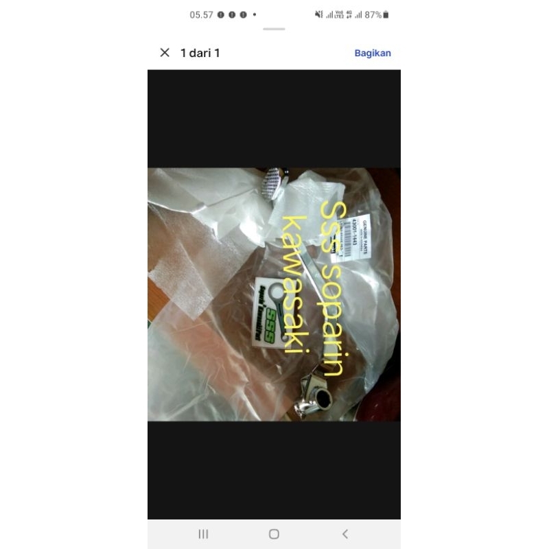 pedal rem belakang blitz r original