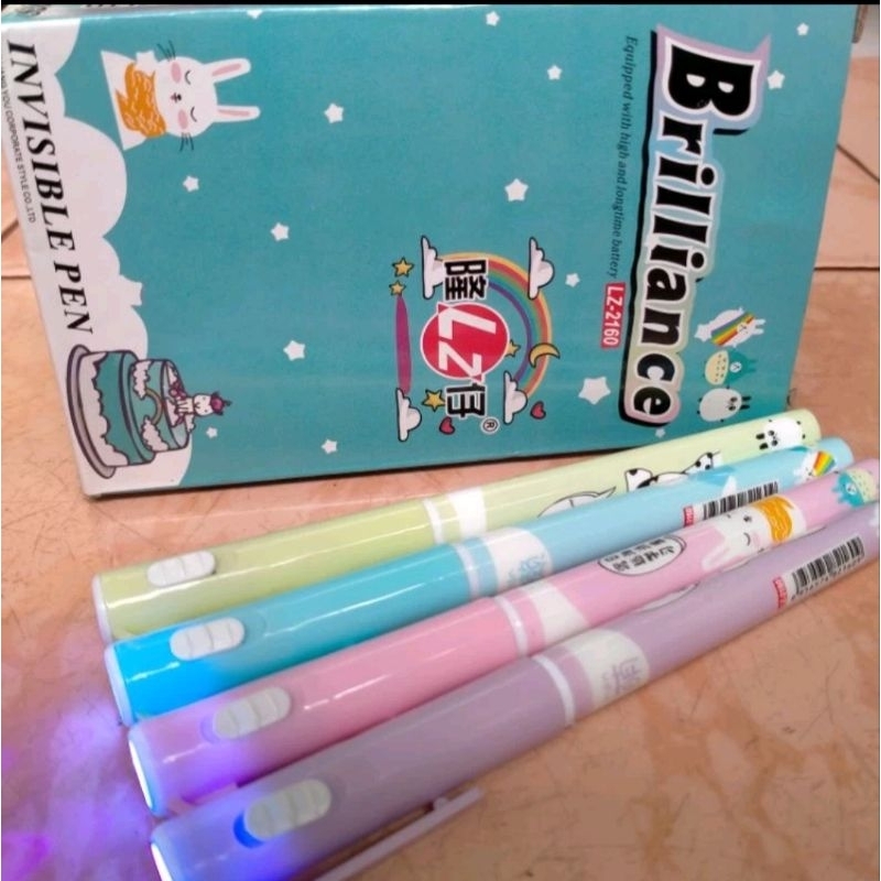 PROMO 1 Pcs Mainan Pena Ajaib Pulpen SenterMagic Pen Motif Kartun Terbaru Grosir