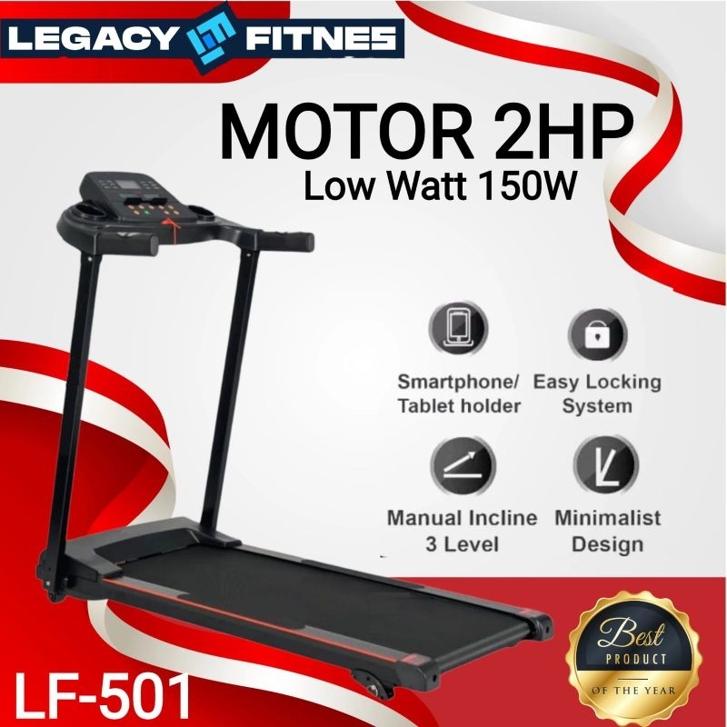 Treadmill Elektrik Low Watt New Pino Legacy