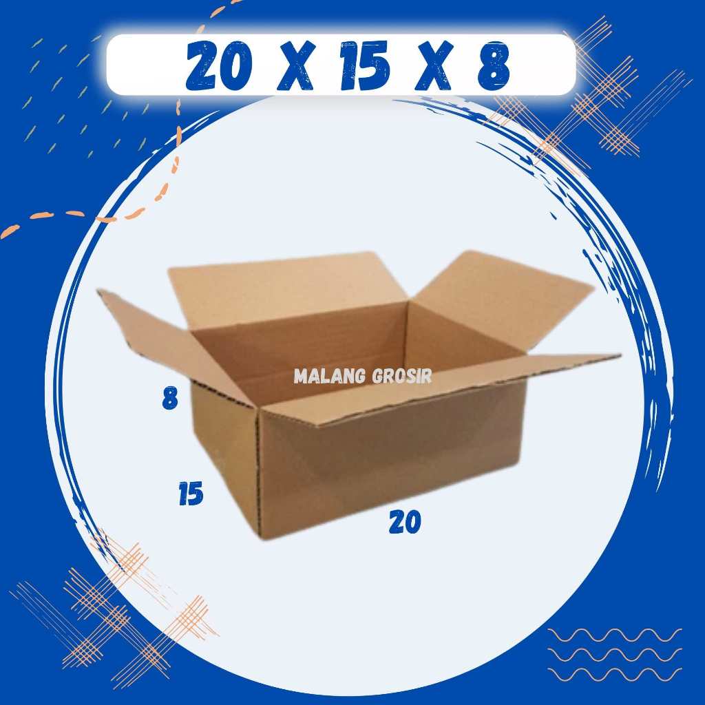 

Kardus 20x15x8 Box Packing Karton Kotak Kemasan Olshop Dus Sparepart Souvenir